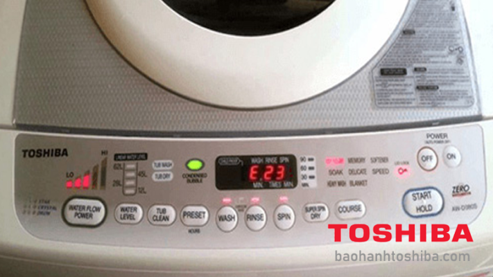 Máy giặt Toshiba báo lỗi E23 - Bạn cần biết cách sửa lỗi này